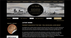 Desktop Screenshot of luxor-estates.com